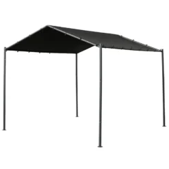 Tonnelle carport Bud Bud toit 2 pentes déperlant UPF50+ 300x300xH260cm 9m²