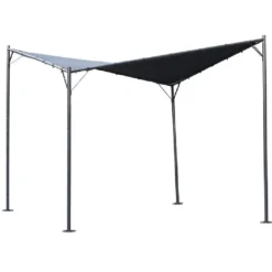 Tonnelle losange Venice gris UPF50+ 350x350xH270cm 12,25m²