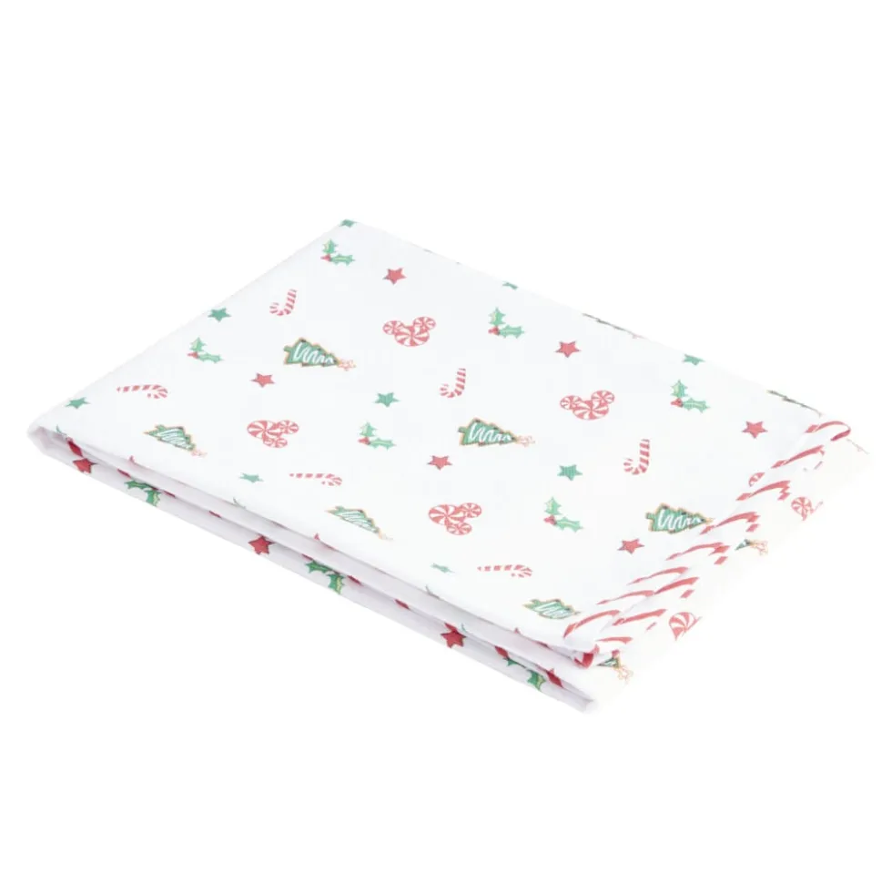 Torchon Disney Mickey rectangulaire blanc et rouge 50x70cm