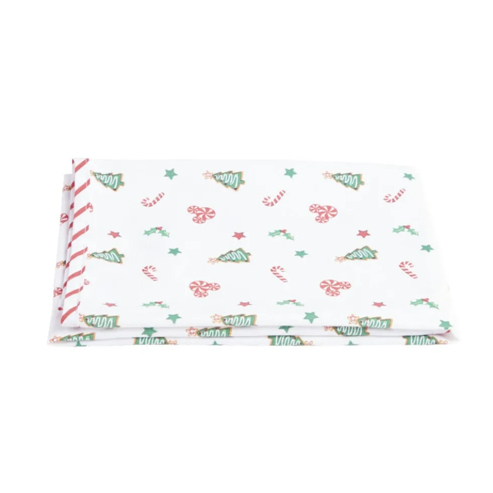 Torchon Disney Mickey rectangulaire blanc et rouge 50x70cm