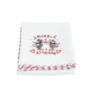 Torchon Noël Disney Mickey Minnie nid d'abeille 50x70cm