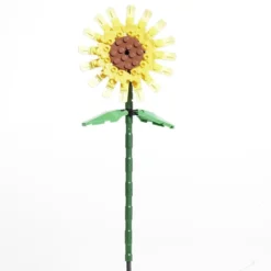 Tournesol fleur à construire H16cm 70 pièces - 4 modèles
