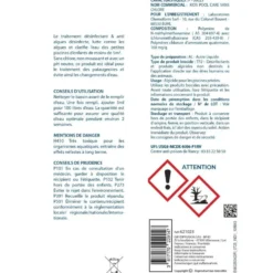 Traitement liquide désinfectant et anti-algues Aquaway 500ml