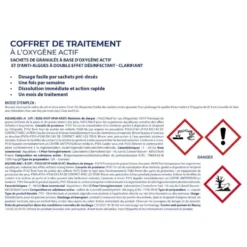 Traitement à l'oxygène actif pour piscine hors-sol 4-12m3
