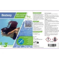 Traitement piscine anti algues moutarde 1kg