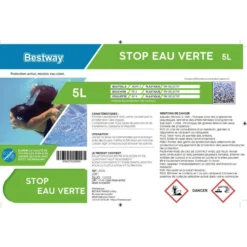 Traitement stop eau verte piscine 5L