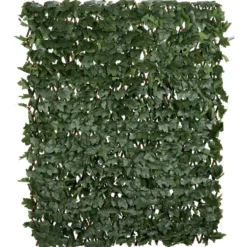 Treillis extensible avec feuillage artificiel vert 200xH100cm
