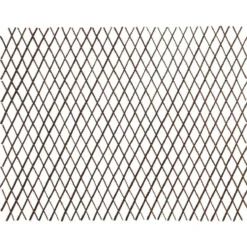 Treillis extensible en osier marron