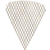 Treillis éventail clotûre extensible osier marron 90xH142 cm