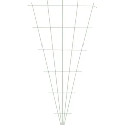 Treillis éventail V métal vert 75xH140cm
