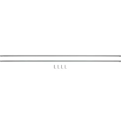 Tringle de vitrage Extensible 100-160 cm métal blanc x2