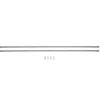 Tringle de vitrage Extensible 100-160 cm métal argenté x2