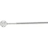 Tringle extensible vitrage décor bilboa gris chromé brossé L60/80cm
