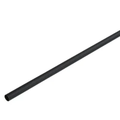Tringle à rideau L. 150 cm en métal noir blanc