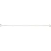 Tringle à vitrage Extensible 60-80 cm embout feuille blanc vieilli