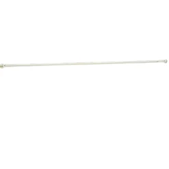 Tringle à vitrage Extensible 80-110 cm embout boule blanc vieilli