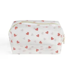 Trousse cosmétique transparente à motifs - 3 modèles