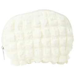 Trousse de maquillage blanche 22x4xH15cm