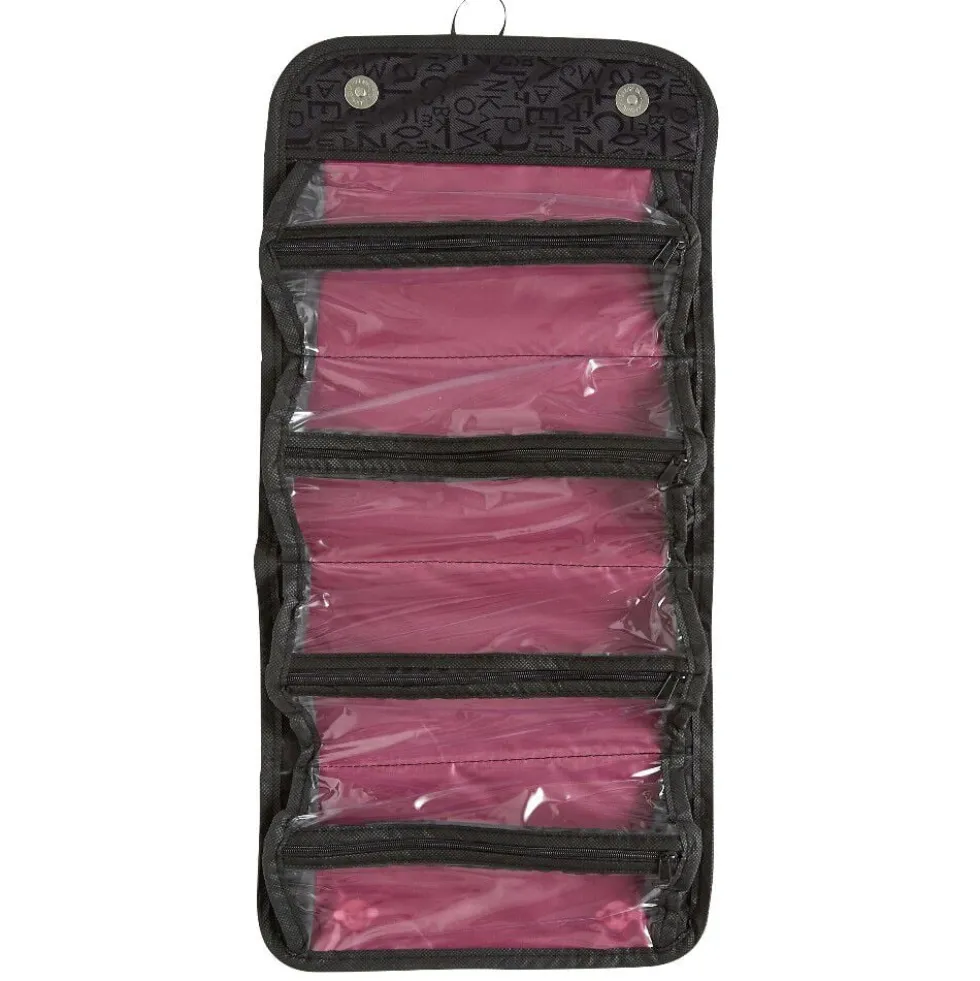 Trousse de maquillage pliable noir