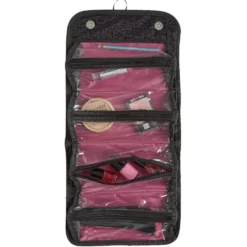 Trousse de maquillage pliable noir