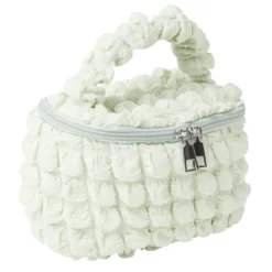 Trousse de maquillage tissu bouclette19x12xH11cm (2 modèles)