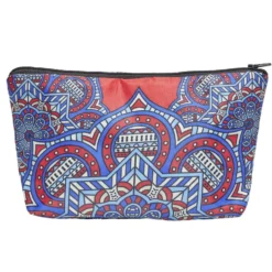 Trousse de toilette motif ottoman indien 15x22cm - 4 modèles