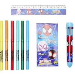 Trousse garnie Spidey bleu et rouge 18 pièces