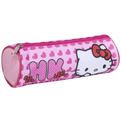 Trousse Hello Kitty rose Ø8xL23cm