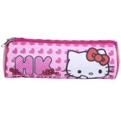 Trousse Hello Kitty rose Ø8xL23cm