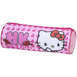 Trousse Hello Kitty rose Ø8xL23cm