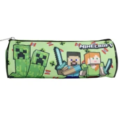 Trousse Minecraft verte Ø8xL23cm