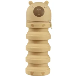 Trousse silicone rétractable animal mignon Ø6,5xL11,5cm (capybara ou axolotl)
