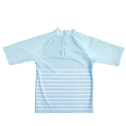 T-shirt manche courte protection UV50 enfant tissu bleu 30x40cm