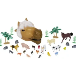 Tête de cheval + 20 figurines