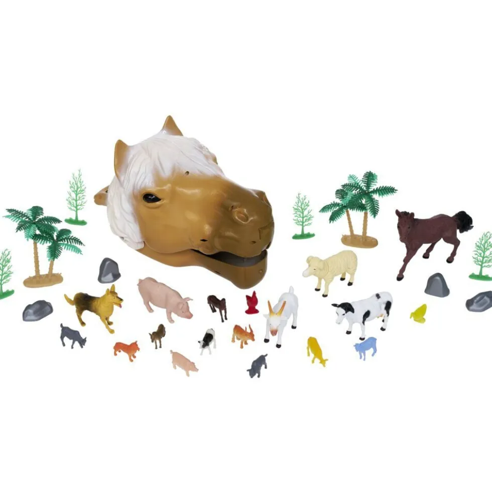 Tête de cheval + 20 figurines
