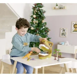 Tête de dinosaure + 20 figurines