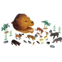 Tête de lion + 20 figurines