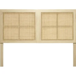 Tête de lit Kanna cannage rotin L.186xH.118/130cm