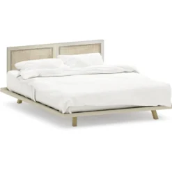 Tête de lit Kanna cannage rotin L.186xH.118/130cm