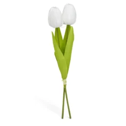 Tulipe artificielle 2 têtes - 3 coloris