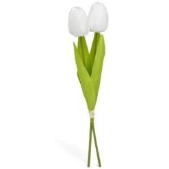 Tulipe artificielle 2 têtes - 3 coloris