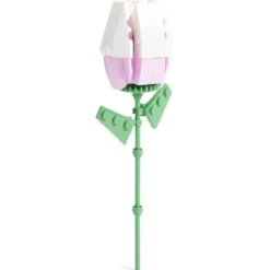 Tulipe fleur à construire H16cm 70 pièces - 4 modèles
