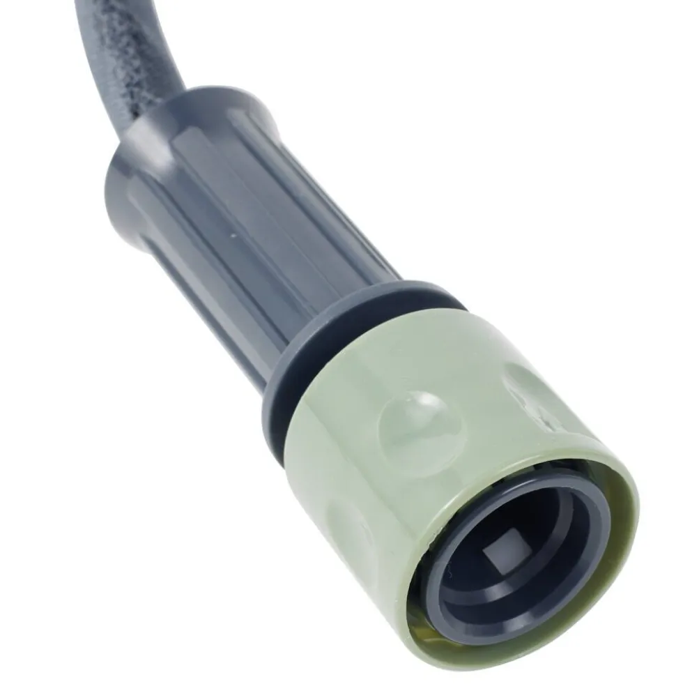 Tuyau d'arrosage extensible avec pistolet vert 2,5à7,5M