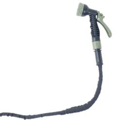 Tuyau d'arrosage extensible avec pistolet vert 2,5à7,5M