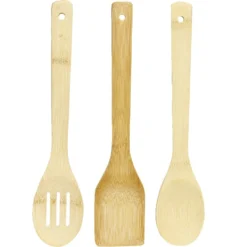 Ustensile de cuisine x3 spatule en bambou L30cm