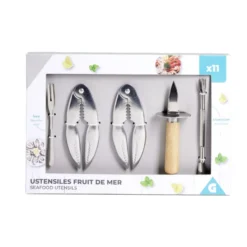 Ustensile pour fruit de mer 11 pièces