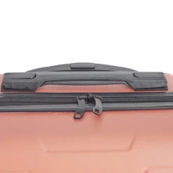 Valise cabine 26L lowcost trolley 4 roulettes amovibles plastique ABS corail