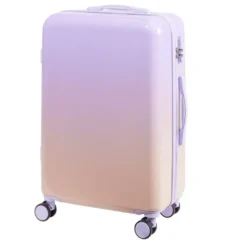 Valise cabine 32L trolley 4 roulettes dégradé violet et rose 35x20xH55cm