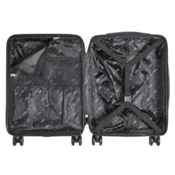 Valise cabine plastique rigide 4 roues bleue H56cm