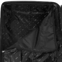 Valise cabine plastique rigide 4 roues gris H50cm